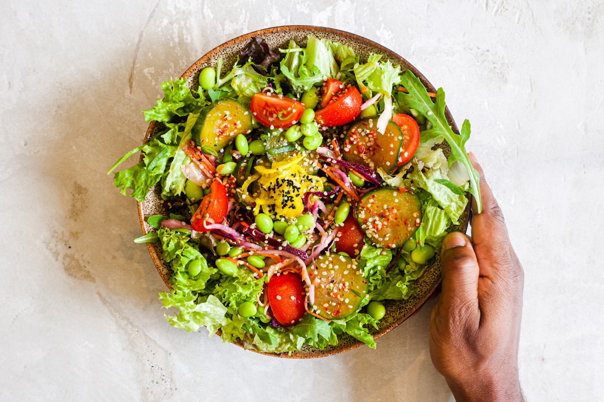 Protein-rich grain salad