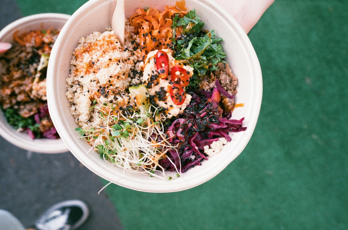 Colorful vegetable stir-fry